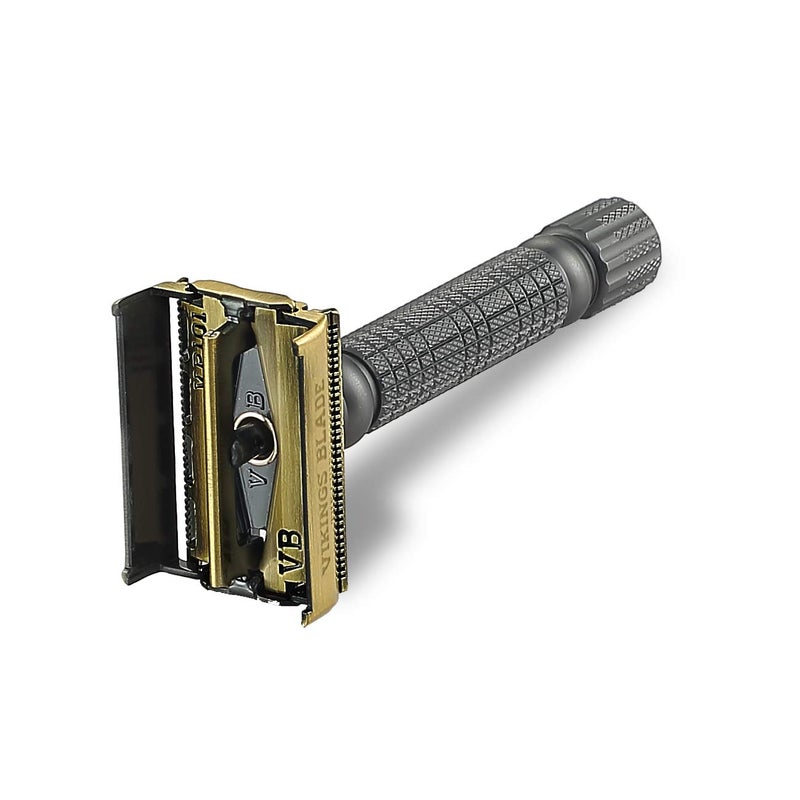 VIKINGS BLADE Double Edge Safety Razor for Men + 5 Swedish Steel Blades + Luxury Case. Smooth, Reusable, Recyclable (Chieftain â€œ5 BCâ€) - Image 5